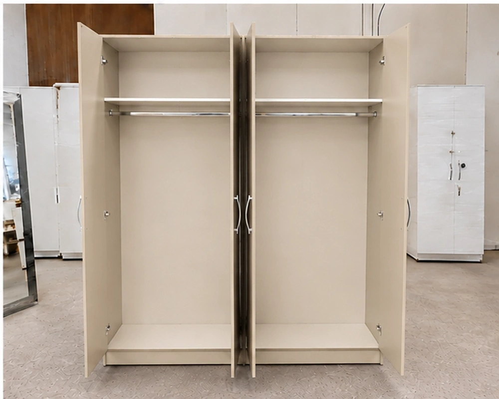 Elegant 4 Door Wardrobe with Full-Length Mirrors – Spacious Modern Bedroom Storage Cabinet - Image 2