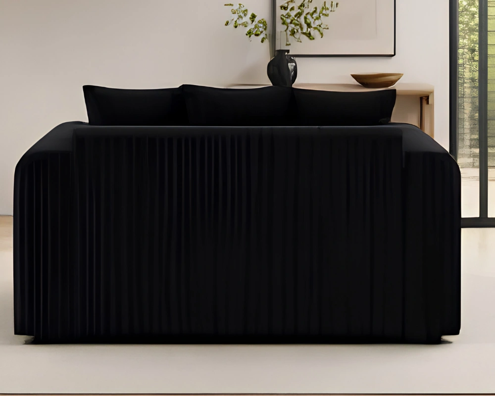 2 Seater Sofa - Dylan Sofa - Black Dylan Sofa - Image 4
