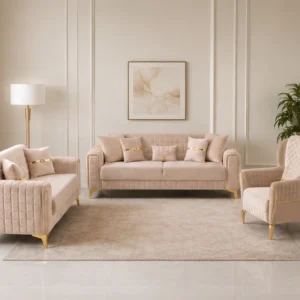 ALTUS Premium Velvet 3+2+1 Sofa set– Turkish Modern Design with Higher Comfortable Seating | 3+2+1 Seater Sofa Set