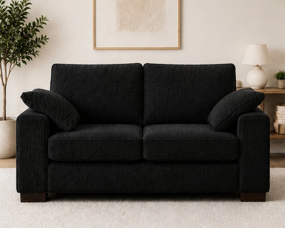 2 Seater Sofa - Black Sofa -Dylan New Sofa - Image 4