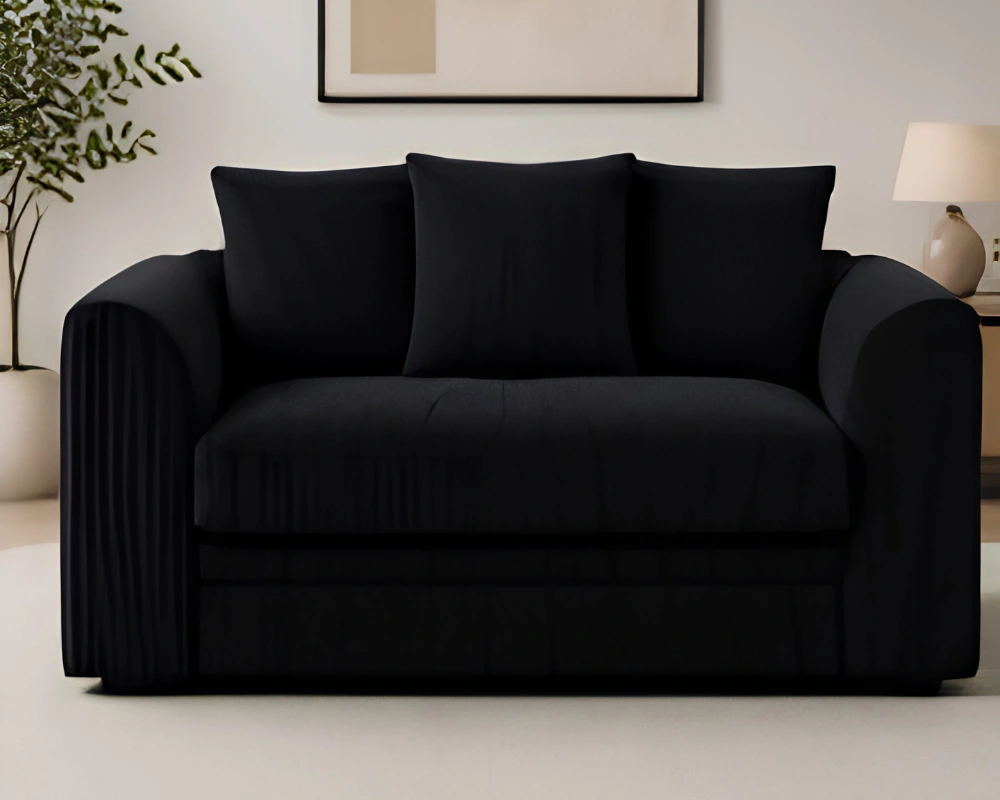 2 Seater Sofa - Dylan Sofa - Black Dylan Sofa - Image 5