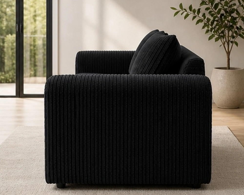 2 Seater Sofa - Dylan Sofa - Black Dylan Sofa - Image 3