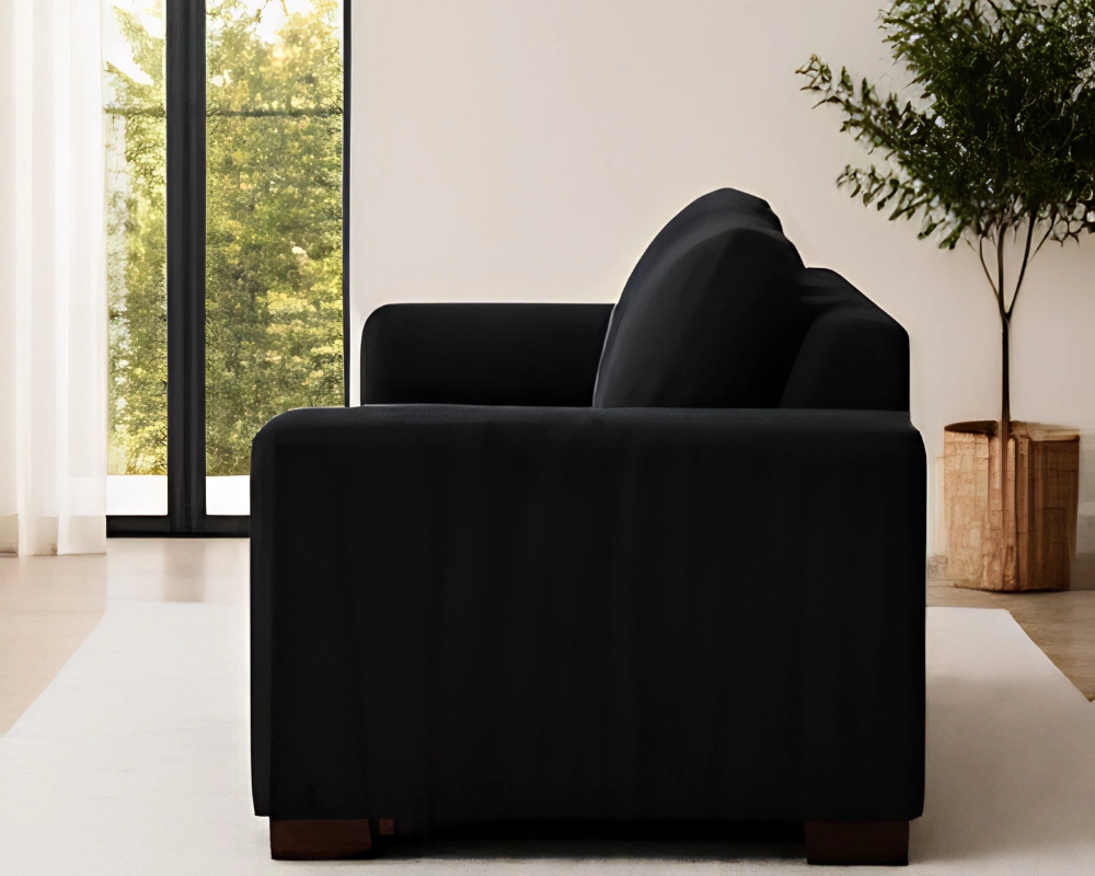 2 Seater Sofa - Black Sofa -Dylan New Sofa - Image 2