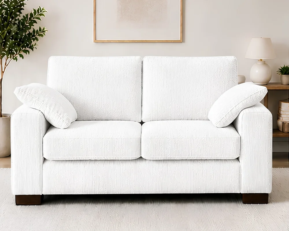Modern 2-Seater Sofa - White Dylan 2 Seater Sofa