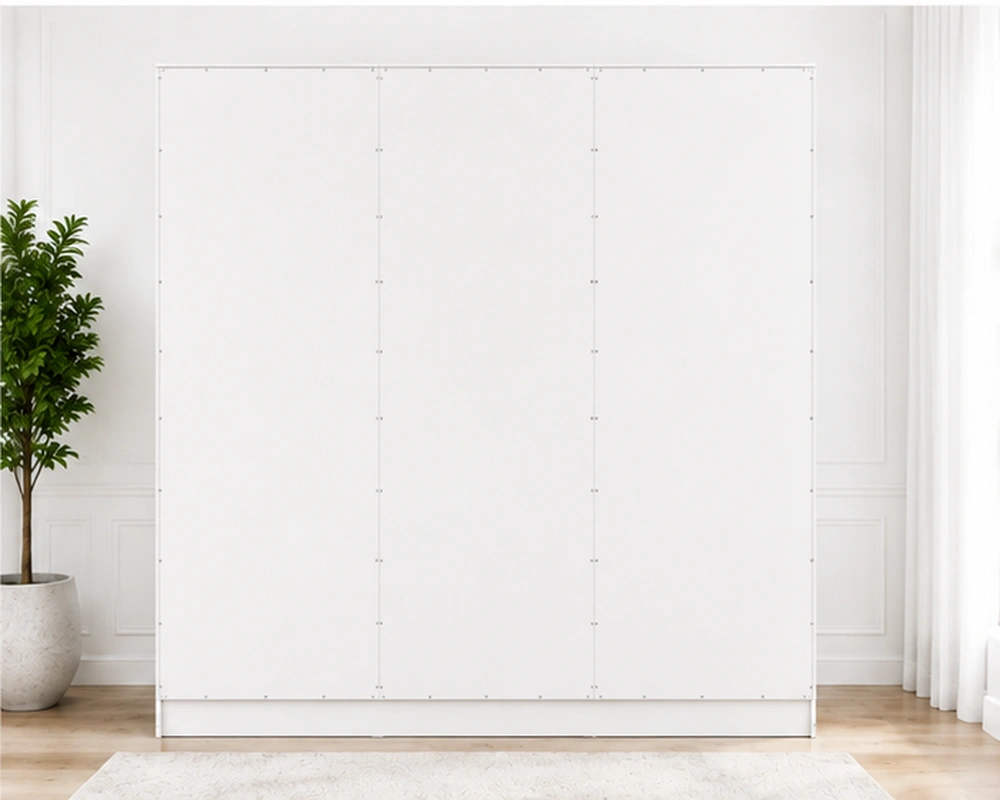 Classic White Wardrobe with Drawers – Spacious 4 Door Bedroom Storage - Image 2