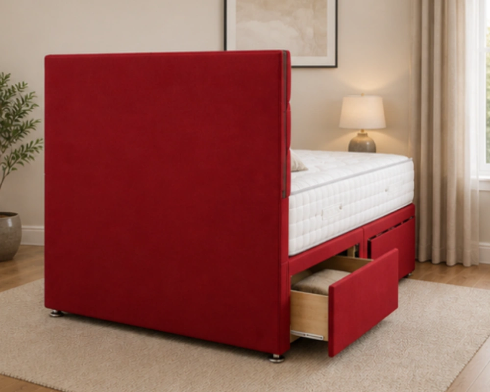 Modern King Size Divan Bed Frame – Premium Bed With Mattress - Image 4