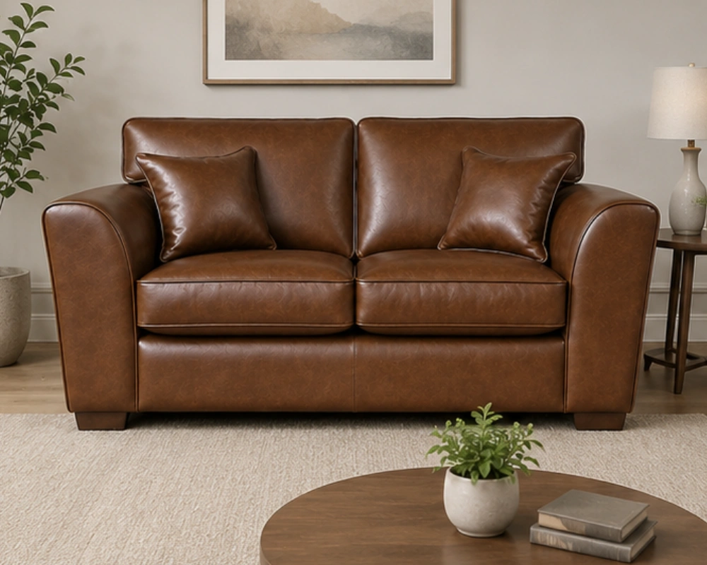 Dylan 2 Seater Leather Sofa - Elegan living room furniture - Image 4