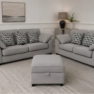 Dylan 3+2 Seater Sofa Set - Modern sofa set in grey colour