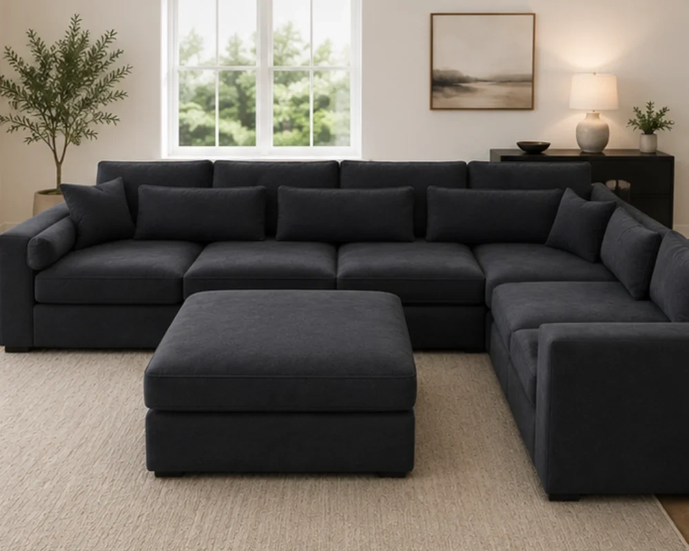 Dylan 5 Seater Sofa - Luxury Dylan 5-Seater Sofa - Contemporary Dylan L-Shaped Sofa - Image 4
