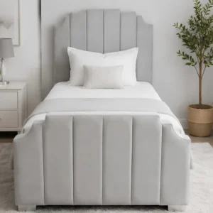 Arizona Prestige Luxury Upholstered Single Bed– Timeless Luxury Design – Single Bed with Mattress
