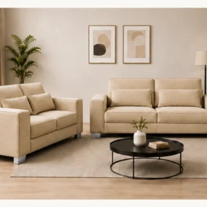 Designer Sofa Set Beige – Contemporary 3+2 Seater Sofa for Modern Home