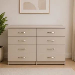Chest of Drawers – Stylish Large Storage - Chest of 4/4 Drawers