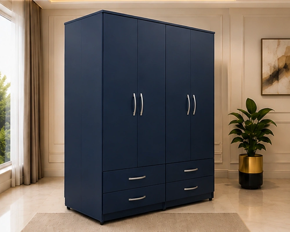 Luxury 4 Door 4 Drawer Wardrobe – Large Bedroom Storage Cabinet for Clothes, Accessories and Essentials - Image 2