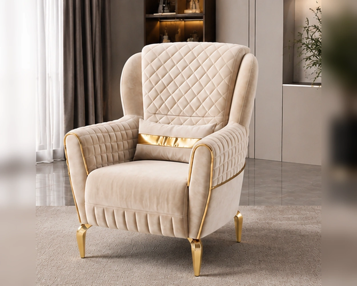 ALTUS Turkish Sofa - Modern 1 Seater Armchair Sofa Collection - Image 2