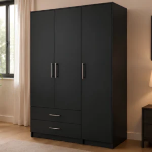 3 Door Wardrobe with 2 Drawers - Luxury 3 Door Wardrobe with 2 Drawers