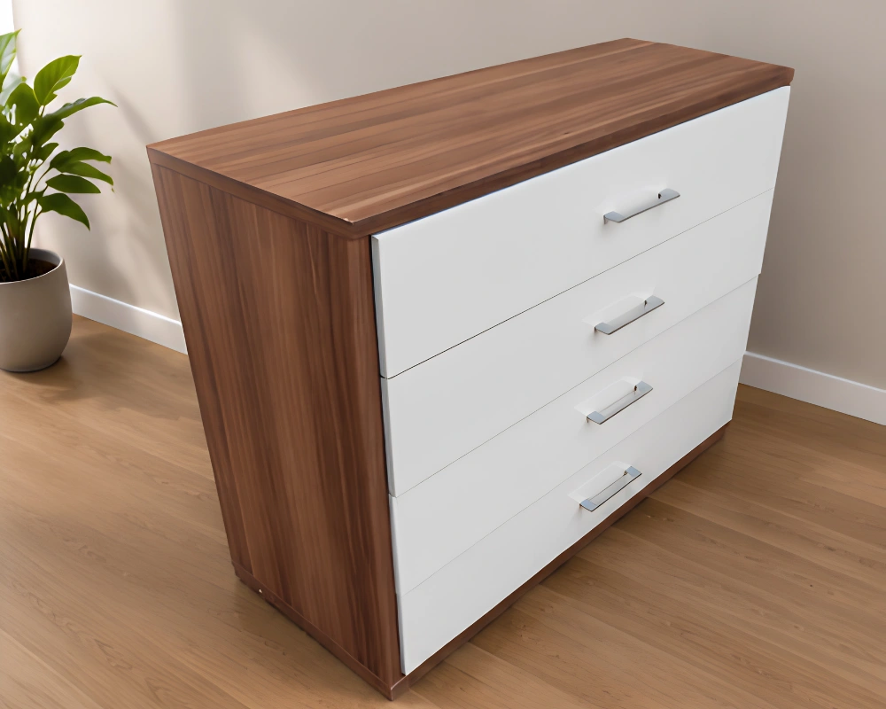 Luxury Spacious Wooden Drawer Cabinet - Chest of Four Drawers - Image 2