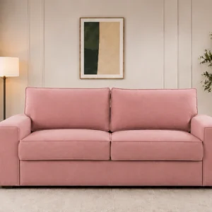Modern Pink 2-Seater Sofa | Elegant Luxury Living Room Couch