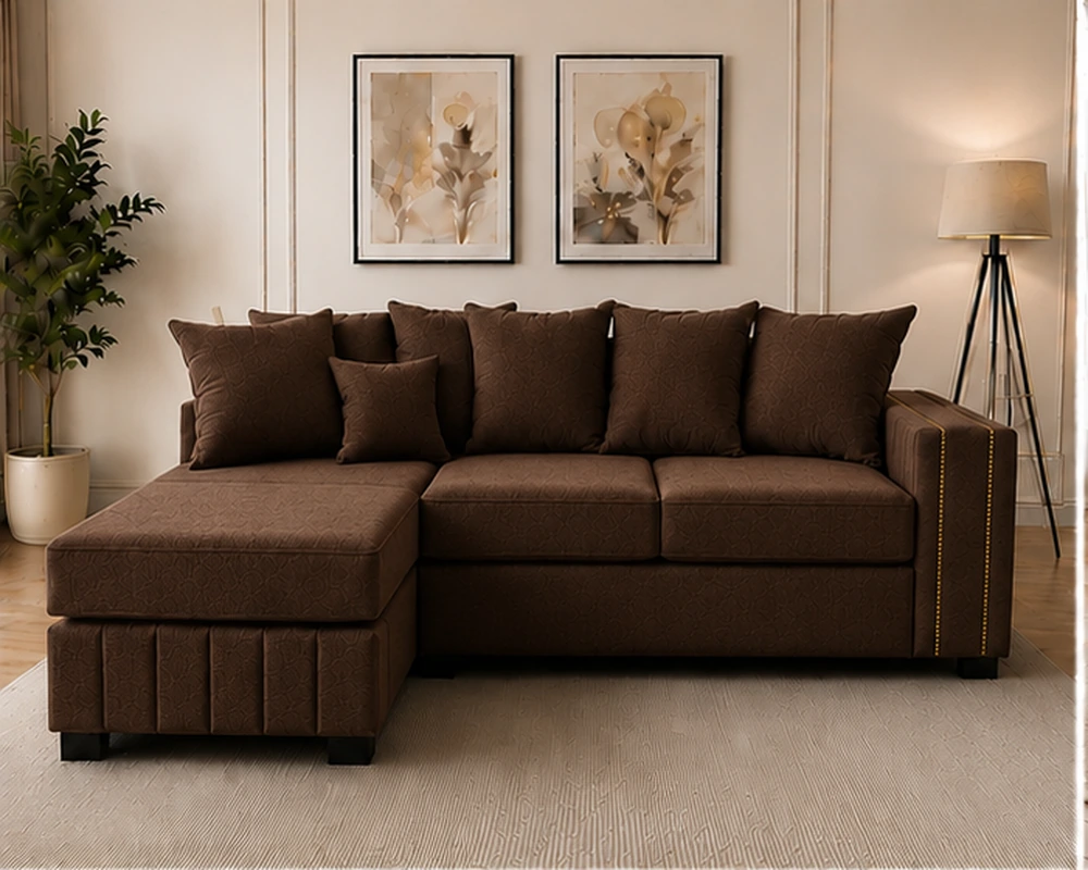Elegant L-Shaped Sofa with Chaise – Modern Sectional Sofa for Stylish Living Rooms