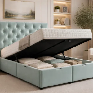 Elegant King Size Ottoman Storage Bed With Mattress - Space Saving King Ottoman Bed