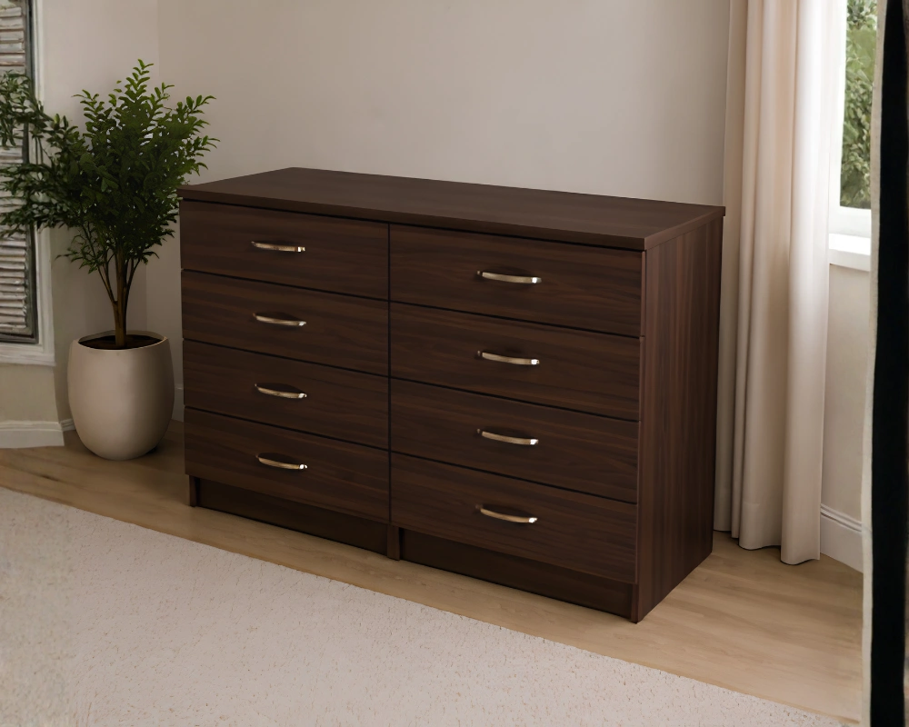 Chest of Drawers 4+4 – Stylish 4/4 Chest of Drawers – Contemporary Large Chest - Luxury Wooden Drawer Cabinet - Image 3