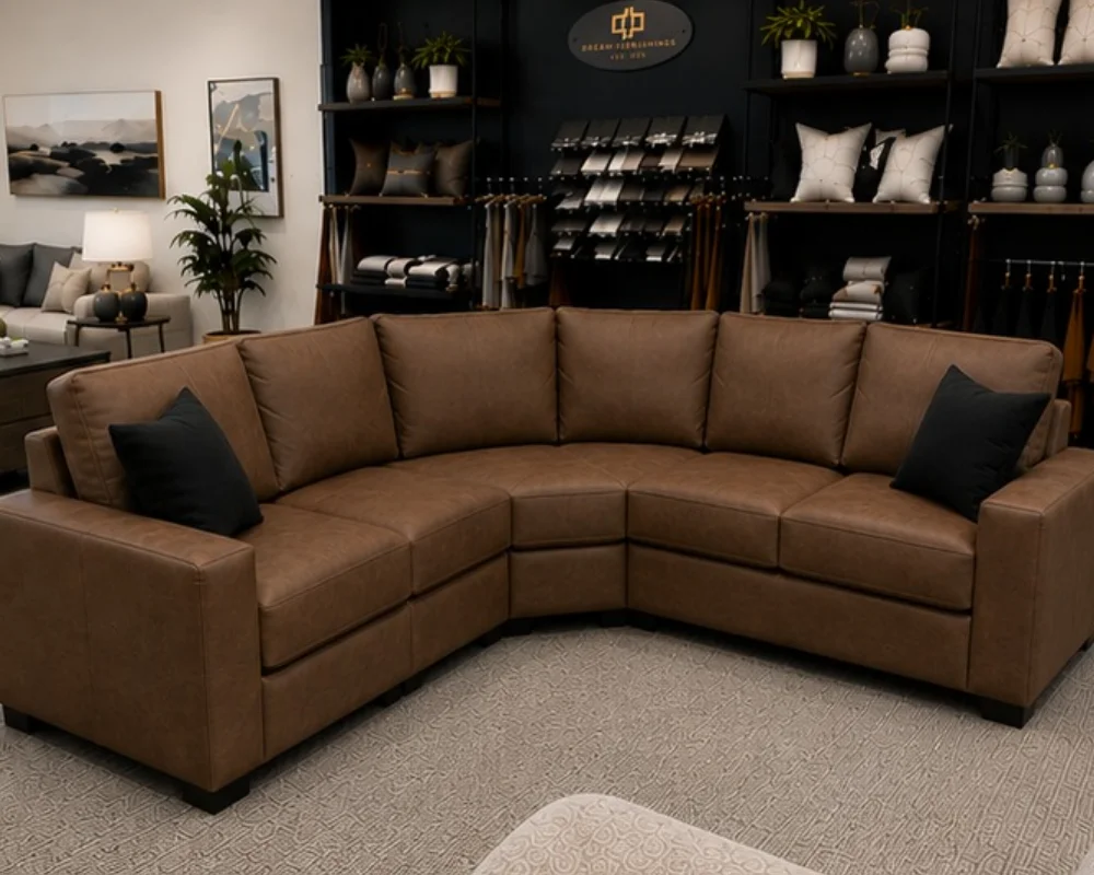 Dylan Corner 5 Seater Leather Sofa –Spacious Dylan L-Shaped Sofa