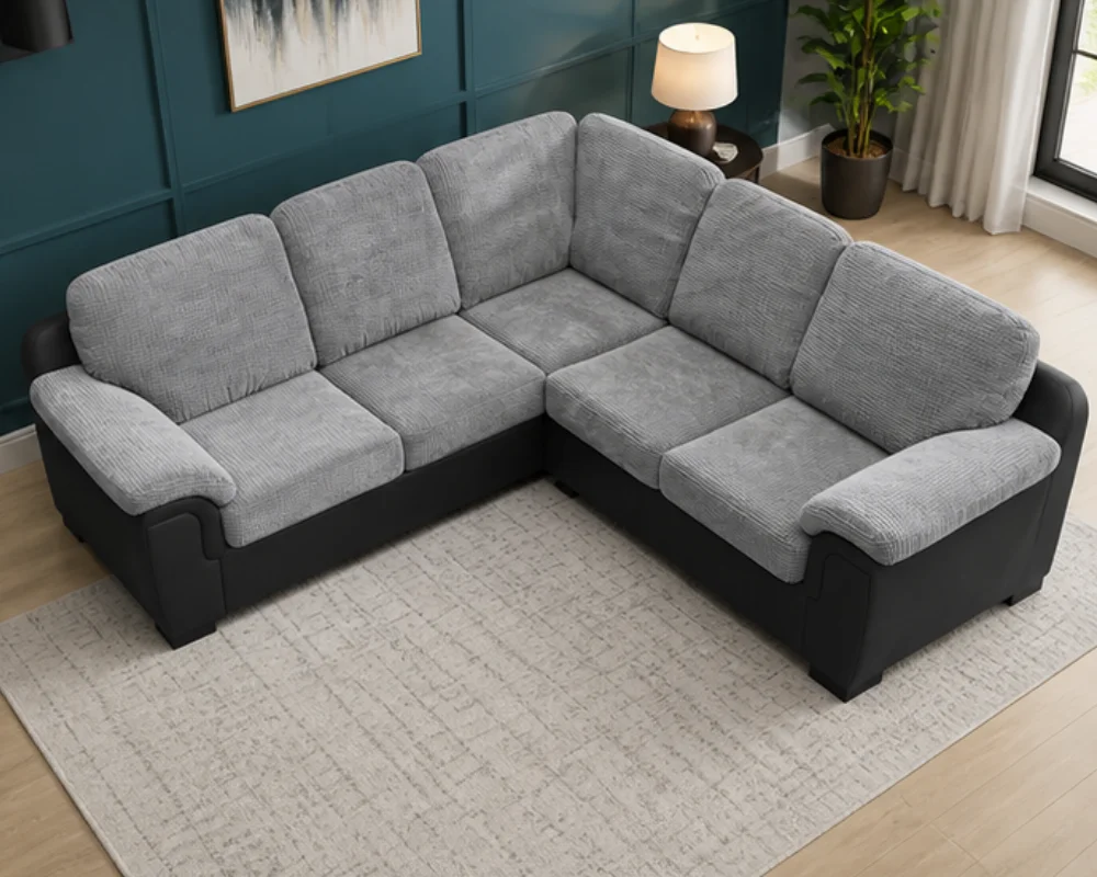 Dylan Modern Curved Corner 5 Seater Sofa – Premium Comfort Dylan Sofa - Image 3