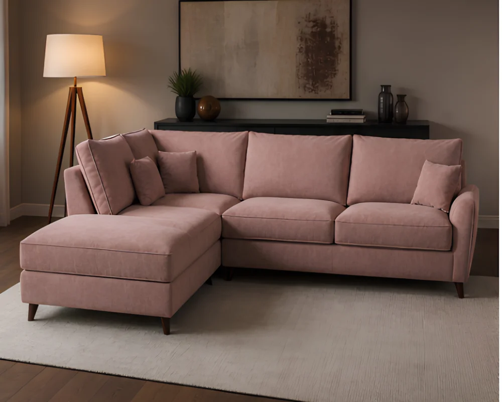 Spacious Dylan 4 Seater Corner Sofa – Luxury Family Seating