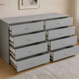 Chest of 4+4 Drawers - Stylish Wooden Storage Drawers - Designer Bedroom Chest