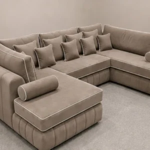 Lilly Luxury U Shape Corner Sofa – Elegant Family Seating