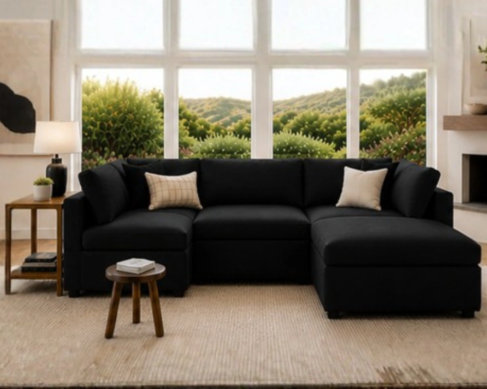 Modern U Shape Sofa – Elegant Home Furniture - Image 2