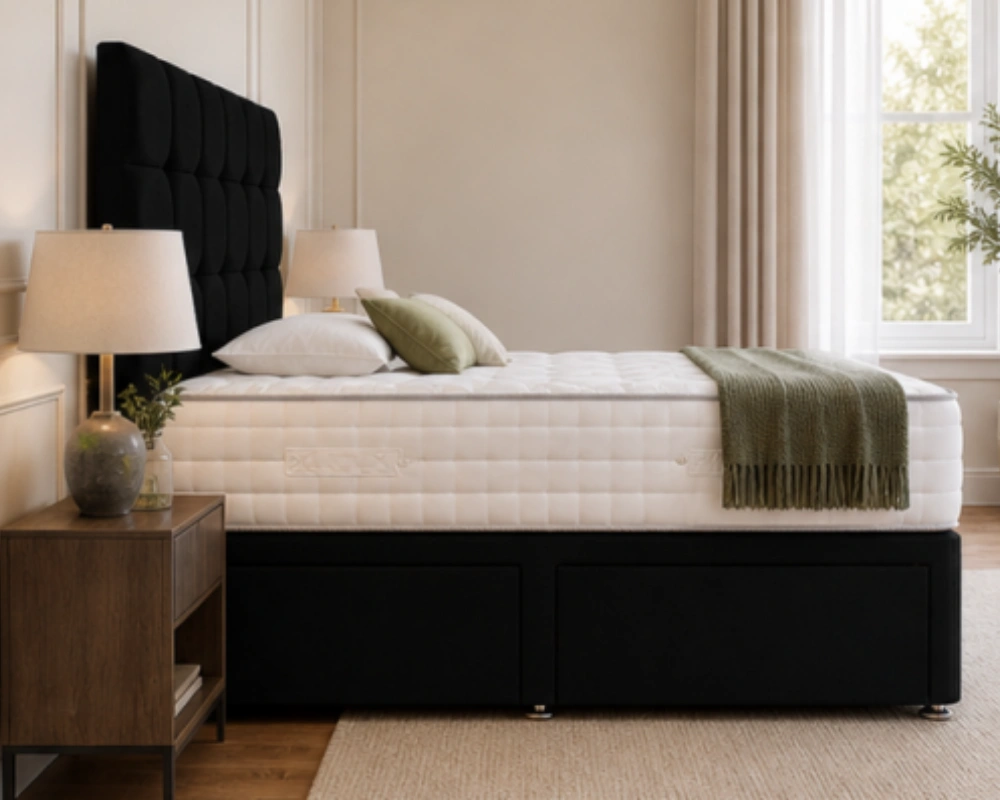 Storage King Size Divan Bed – King Size Bed with Mattress and Storage Drawers - Image 4