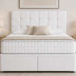 Luxury King Size Divan Bed – King Size Bed Frame with Mattress and Drawers