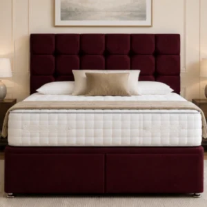 Elegant Double Divan Bed Frame – Double Divan Bed Set – Comfortable Mattress Included