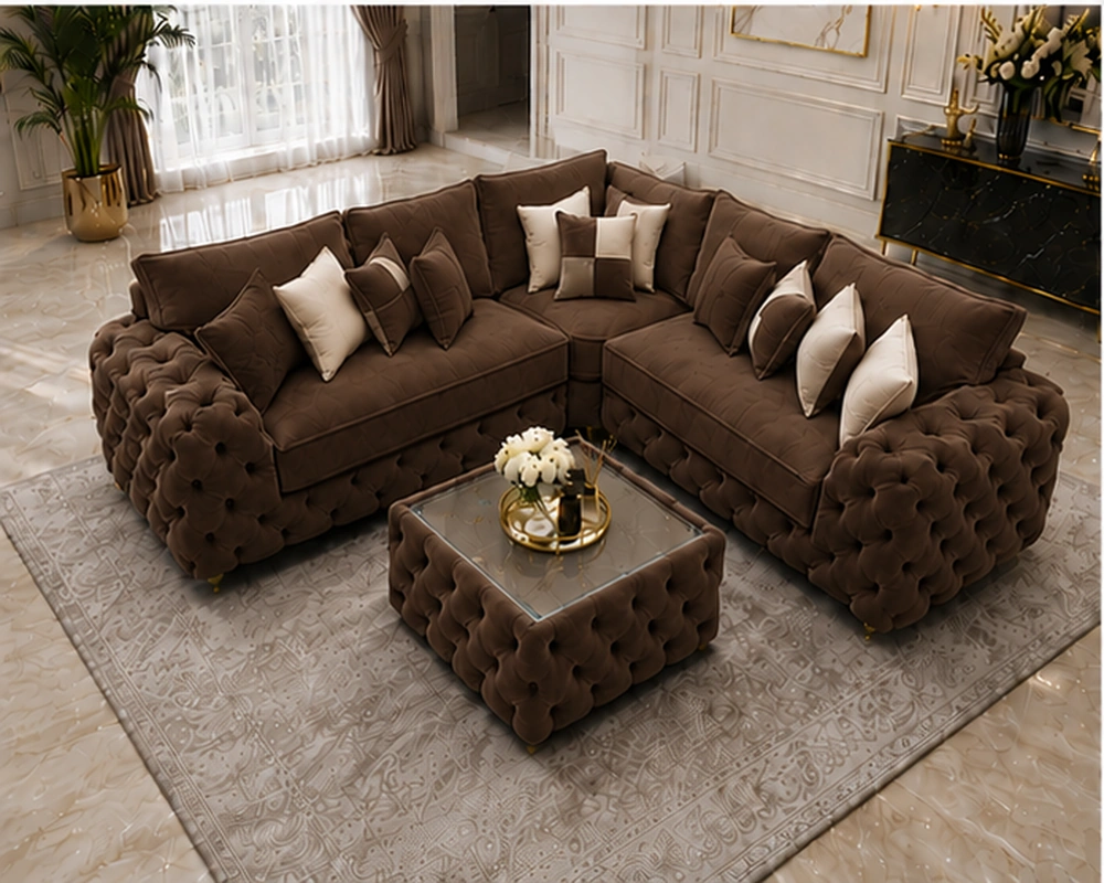 Elegant Ashton Sectional Couch – Luxury Modern Fabric Corner Sofa - Image 3