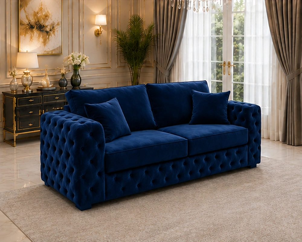 Elegant Ashton 2-Seater Couch – Luxury Modern Fabric Sofa - Image 3