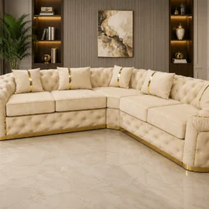 Madrid 5 Seater Corner Sofa | Luxury Fabric Sofa