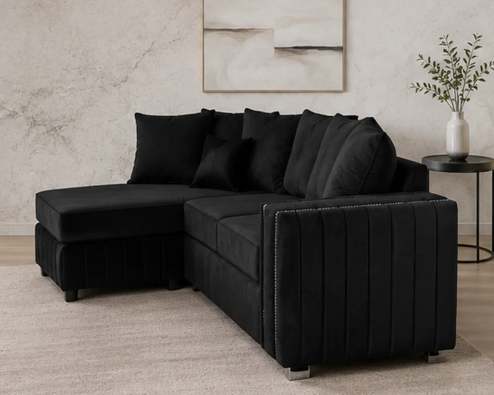 Maya 4 Seater L Shape Sofa – Stylish Corner Lounge Sofa - Modern Maya 4 Seater Sofa - Image 3