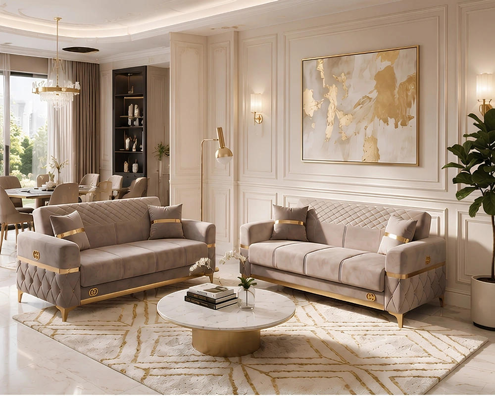 Stylish Modern 2+2 Sofa Set – Complete Lounge Furniture - Image 2