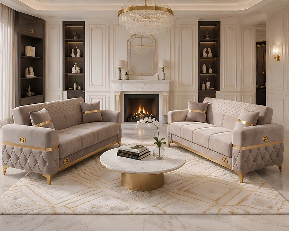 Stylish Modern 2+2 Sofa Set – Complete Lounge Furniture - Image 4