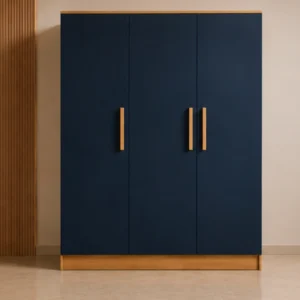 Modern 3 Door Wardrobe with 3 Drawers - Elegant Modern 3 Door Wardrobe