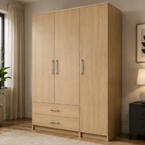 3 Door Wardrobe with 2 Drawers