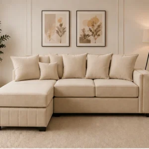 Luxury L-Shaped Sectional Sofa with Chaise – Modern Living Room Sofa