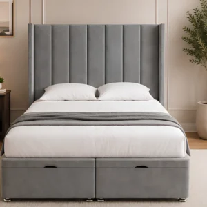 Comfortable Double Ottoman Bed with Mattress - Double Size Ottoman Bed