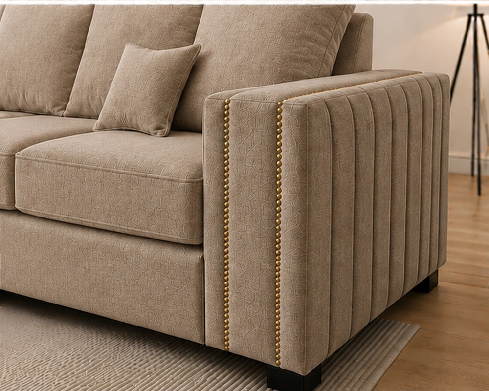 Contemporary L-Shaped Sofa with Chaise – Elegant Sectional Sofa for Modern Living Rooms - Image 2