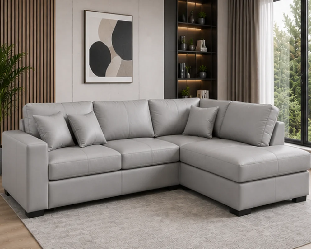 Dylan 4 Seater Leather Sofa - Dylan Modern Comfort Sofa – Dylan Prestige Corner Sofa - Image 2