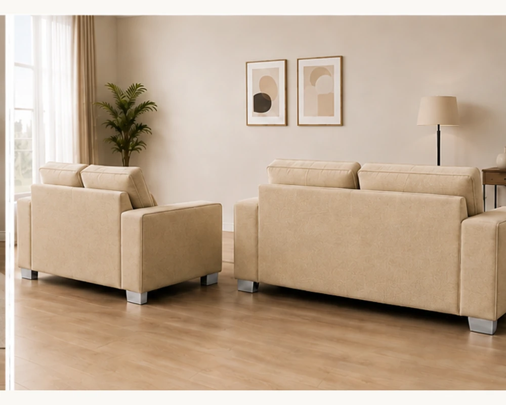 Designer Sofa Set Beige – Contemporary 3+2 Seater Sofa for Modern Home - Image 5