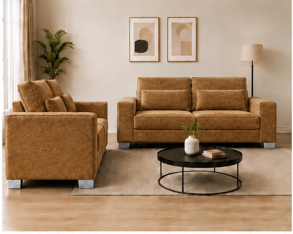 Elegant Comfort Oak Sofa – Premium 3+2 Seater Set for Contemporary Interiors - Image 2