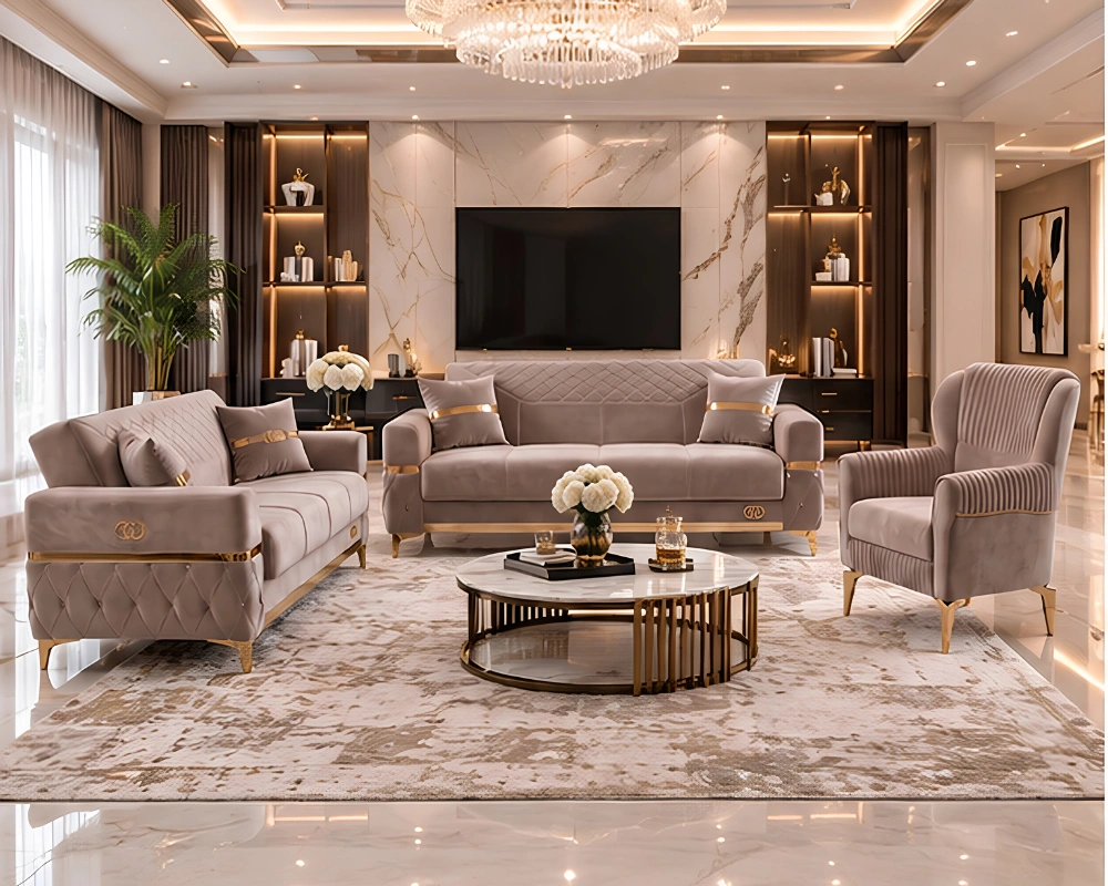 Complete Modern Sofa Set 3+2+1 – Elegant, Comfortable & Stylish - Image 2