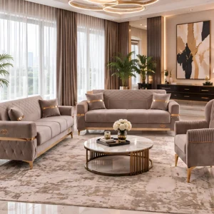 Complete Modern Sofa Set 3+2+1 – Elegant, Comfortable & Stylish
