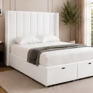 Super King Gas Lift Bed Frame – Elegant Super King Size 200x200 cm Ottoman Storage Bed